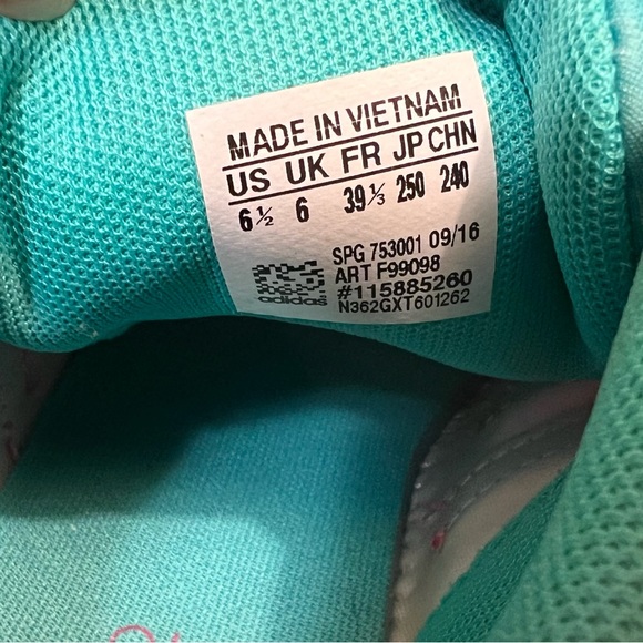 Adidas Neo Multi-color ombré Sneakers Size Youth 6.5, Women’s 8. - Picture 4 of 7